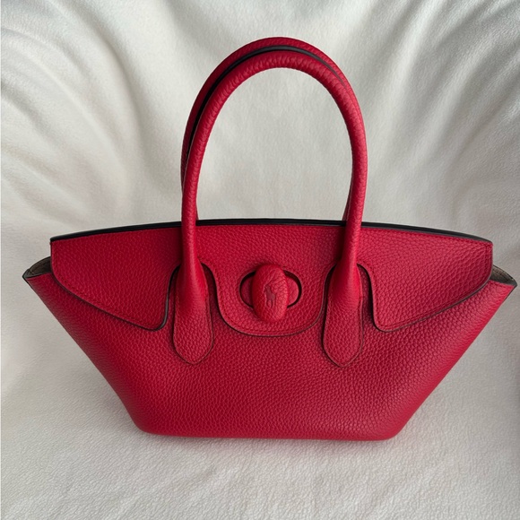 Polo by Ralph Lauren Red Leather Medium Bellport Satchel - Picture 4 of 12